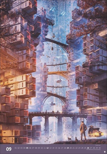 Produktbild: Gal Barkan: Future Cities Posterkalender 2027