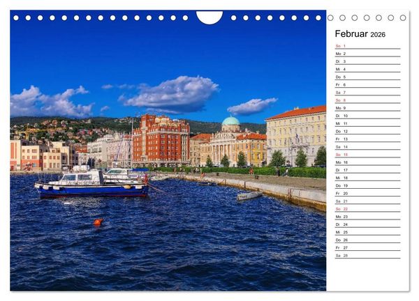 Produktbild: Triest - Habsburger Erbe und italienisches Flair (Wandkalender 2026 DIN A4 quer), CALVENDO Monatskalender