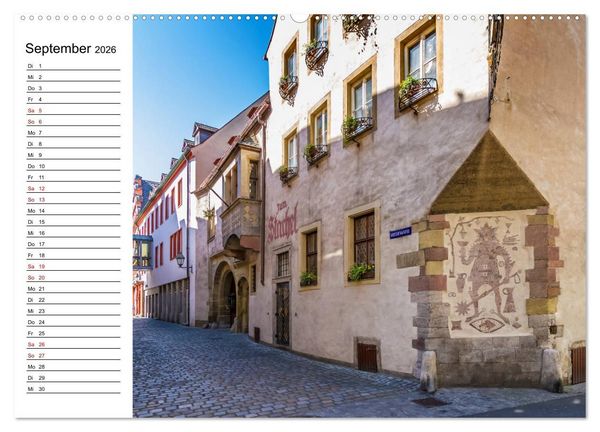 Produktbild: W&Uuml;RZBURG Historisches Stadtherz (hochwertiger Premium Wandkalender 2026 DIN A2 quer), Kunstdruck in Hochglanz