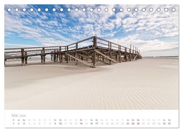 Produktbild: St. Peter-Ording (Tischkalender 2026 DIN A5 quer), CALVENDO Monatskalender