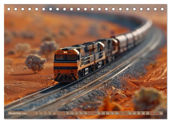 Produktbild: Modelleisenbahnen sind cool (Tischkalender 2026 DIN A5 quer), CALVENDO Monatskalender