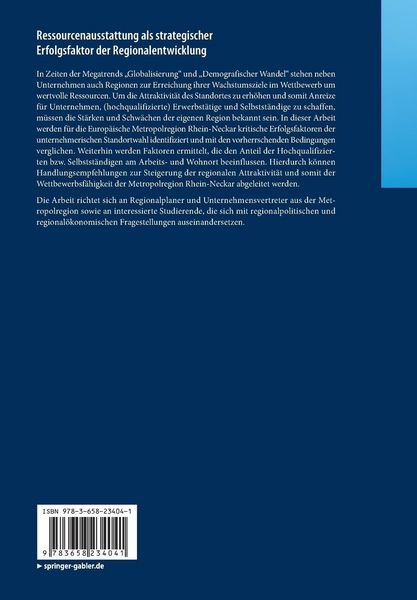 Produktbild: Ressourcenausstattung als strategischer Erfolgsfaktor der Regionalentwicklung