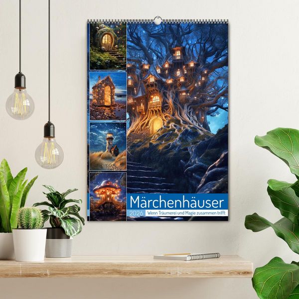 Produktbild: M&auml;rchenh&auml;user (Wandkalender 2026 DIN A2 hoch), CALVENDO Monatskalender