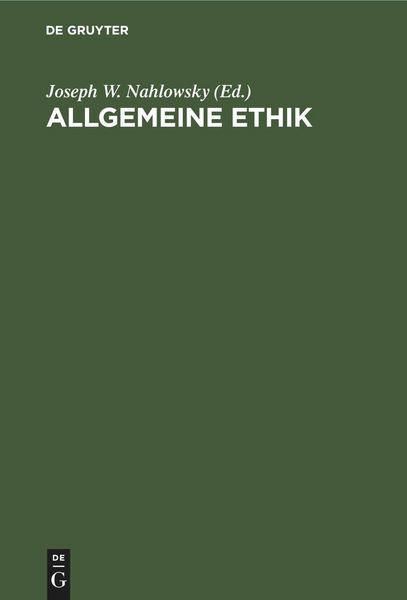 Produktbild: Allgemeine Ethik