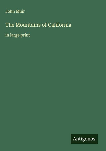 Produktbild: The Mountains of California