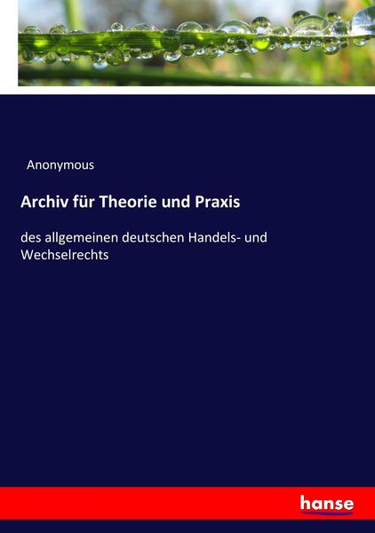 Produktbild: Archiv f&uuml;r Theorie und Praxis