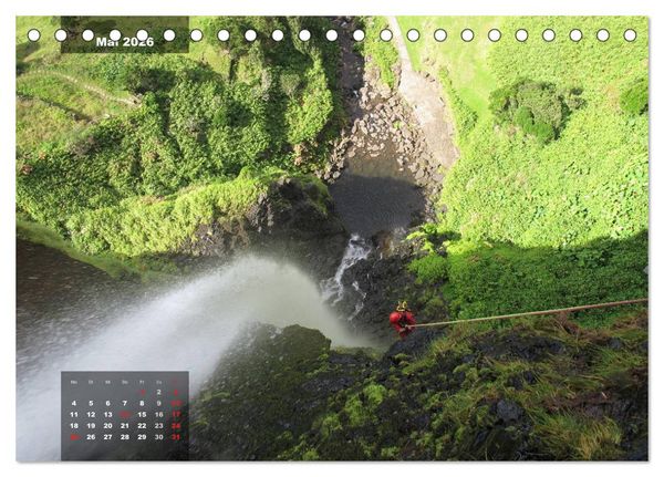 Produktbild: Abenteuer Canyoning (Tischkalender 2026 DIN A5 quer), CALVENDO Monatskalender