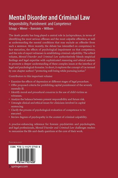 Produktbild: Mental Disorder and Criminal Law