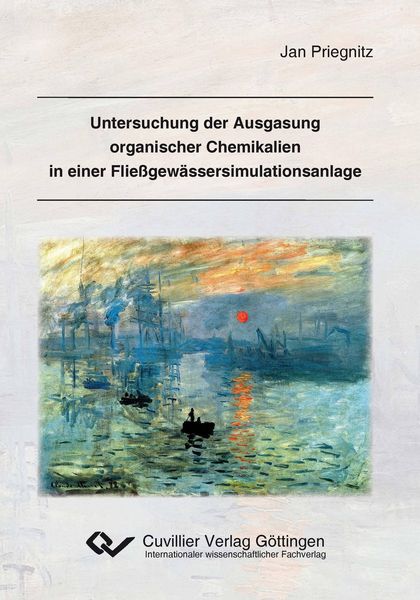 Produktbild: Untersuchung der Ausgasung organischer Chemikalien in einer Flie&szlig;gew&auml;ssersimulationsanlage