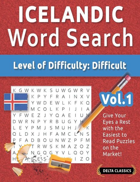 Produktbild: ICELANDIC WORD SEARCH - LEVEL OF DIFFICULTY
