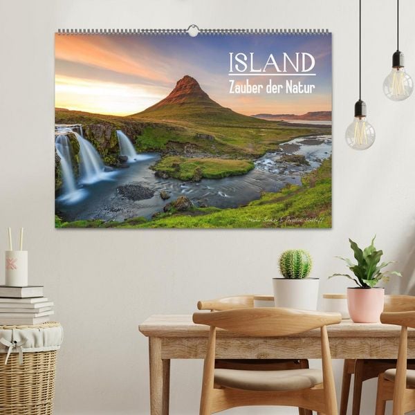 Produktbild: ISLAND - Zauber der Natur (Wandkalender 2026 DIN A2 quer), CALVENDO Monatskalender