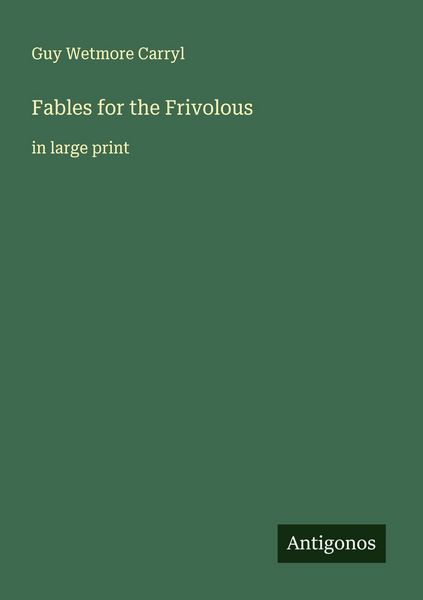 Produktbild: Fables for the Frivolous