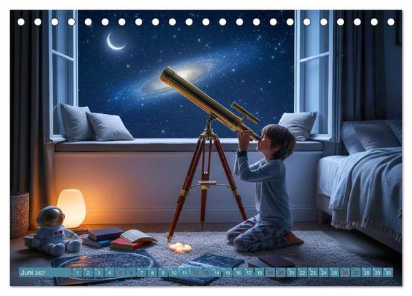 Produktbild: Die Sehnsucht nach den Sternen (Tischkalender 2027 DIN A5 quer), CALVENDO Monatskalender