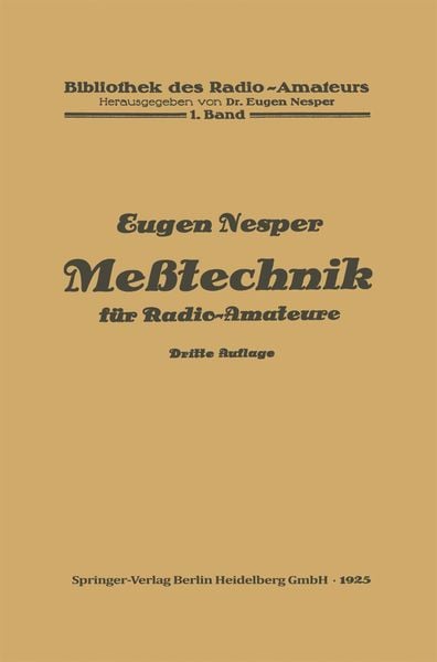 Produktbild: Me&szlig;technik f&uuml;r Radio-Amateure