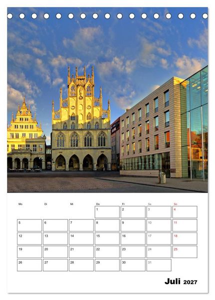 Produktbild: M&uuml;nster entdecken (Tischkalender 2027 DIN A5 hoch), CALVENDO Monatskalender