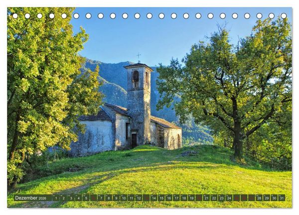Produktbild: Lago Maggiore - Bezaubernde Orte am Ostufer (Tischkalender 2026 DIN A5 quer), CALVENDO Monatskalender