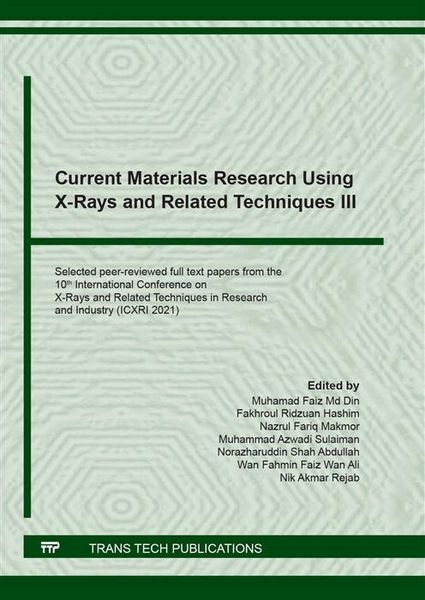 Produktbild: Current Materials Research Using X-Rays and Related Techniques III