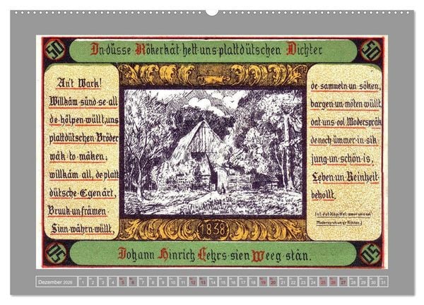 Produktbild: Gru&szlig; aus Itzehoe (Wandkalender 2026 DIN A2 quer), CALVENDO Monatskalender
