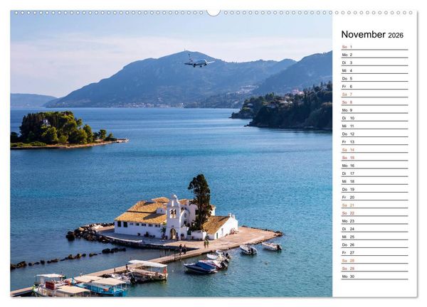 Produktbild: Griechische Inseln im Ionischen Meer (hochwertiger Premium Wandkalender 2026 DIN A2 quer), Kunstdruck in Hochglanz