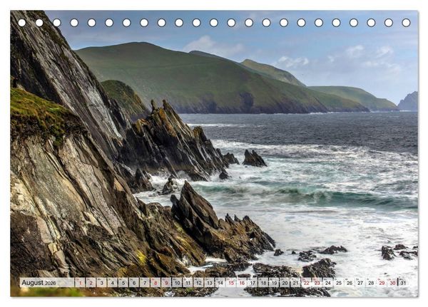 Produktbild: Irland - spektakul&auml;re Landschaften (Tischkalender 2026 DIN A5 quer), CALVENDO Monatskalender