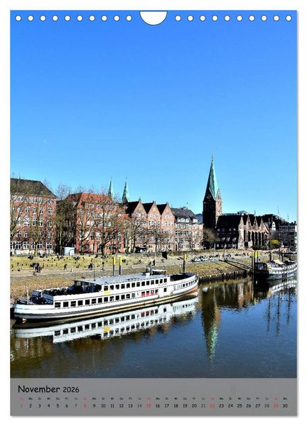 Produktbild: Freie Hansestadt BREMEN (Wandkalender 2026 DIN A4 hoch), CALVENDO Monatskalender