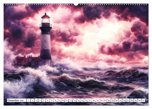 Produktbild: Wellenw&auml;chter (Wandkalender 2026 DIN A2 quer), CALVENDO Monatskalender