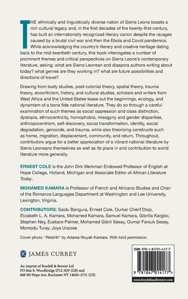 Produktbild: The Literature of Contemporary Sierra Leone