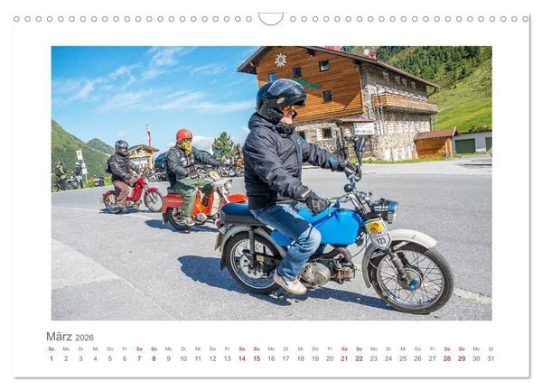 Produktbild: Faszination Zweirad - Impressionen vom &Ouml;tztaler Moped Marathon (Wandkalender 2026 DIN A3 quer), CALVENDO Monatskalender