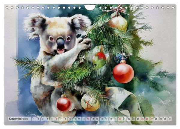 Produktbild: Koalas, liebenswerte kleine Schlafm&uuml;tzen (Wandkalender 2026 DIN A4 quer), CALVENDO Monatskalender