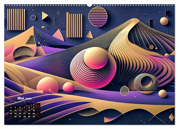 Produktbild: Objektharmonien (hochwertiger Premium Wandkalender 2026 DIN A2 quer), Kunstdruck in Hochglanz