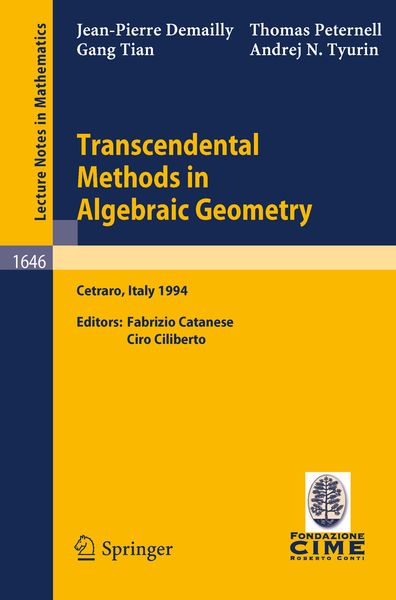 Produktbild: Transcendental Methods in Algebraic Geometry