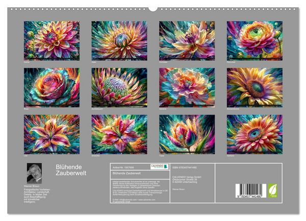 Produktbild: Bl&uuml;hende Zauberwelt (hochwertiger Premium Wandkalender 2026 DIN A2 quer), Kunstdruck in Hochglanz