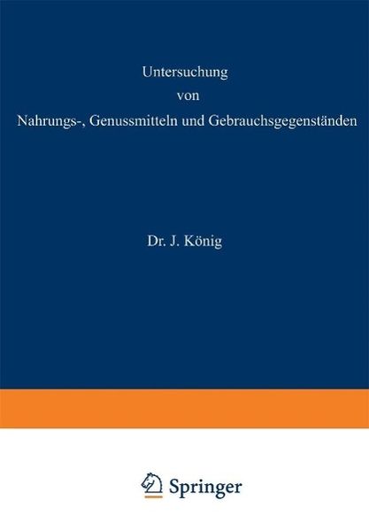 Produktbild: Untersuchung von Nahrungs-, Genussmitteln und Gebrauchsgegenst&auml;nden