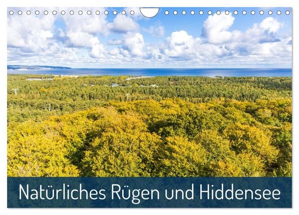 Produktbild: Nat&uuml;rliches R&uuml;gen und Hiddensee (Wandkalender 2026 DIN A4 quer), CALVENDO Monatskalender