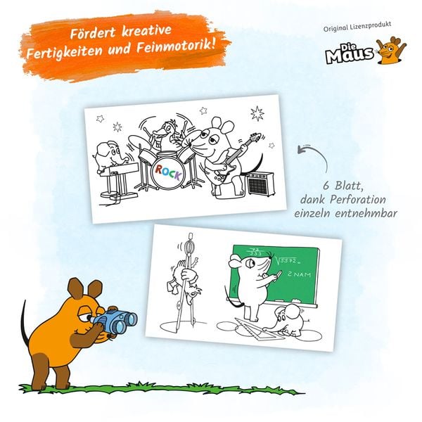 Produktbild: Tr&ouml;tsch Die Maus Mini-Ausmalrolle