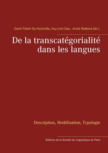 Produktbild: De la transcat&eacute;gorialit&eacute; dans les langues