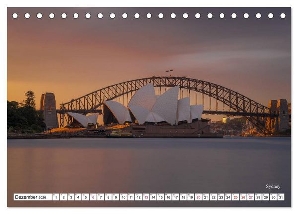 Produktbild: Australien Ostk&uuml;ste - von Cairns nach Sydney (Tischkalender 2026 DIN A5 quer), CALVENDO Monatskalender