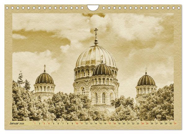 Produktbild: Riga &ndash; Ein Kalender im Zeitungsstil (Wandkalender 2026 DIN A4 quer), CALVENDO Monatskalender