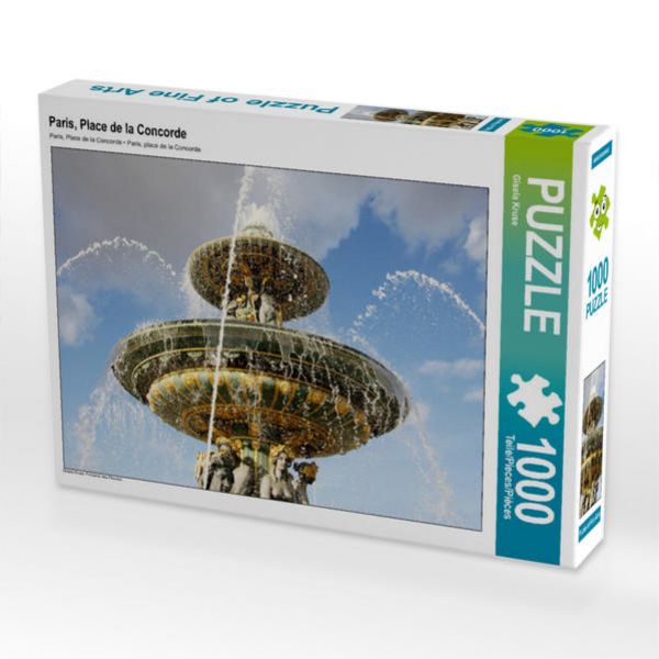 CALVENDO Puzzle Paris, Place de la Concorde | 1000 Teile Lege-Größe 64x48cm Foto-Puzzle für glückliche Stunden