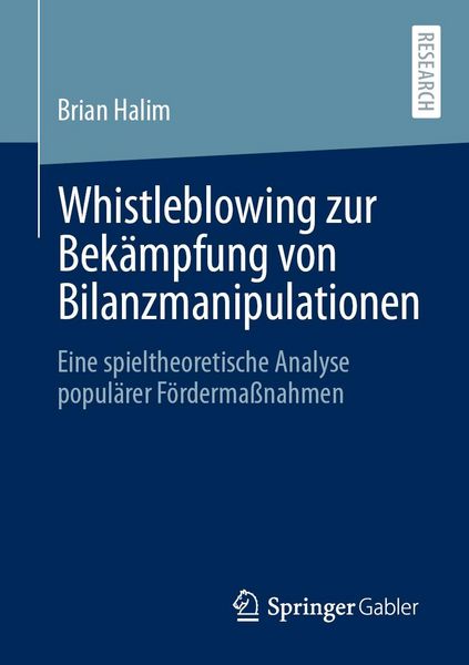 Produktbild: Whistleblowing zur Bek&auml;mpfung von Bilanzmanipulationen