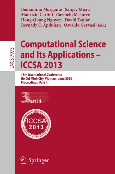 Produktbild: Computational Science and Its Applications -- ICCSA 2013