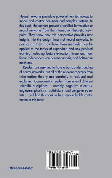 Produktbild: An Information-Theoretic Approach to Neural Computing