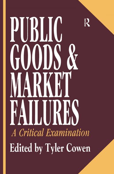 Produktbild: Public Goods and Market Failures