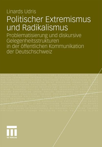 Produktbild: Politischer Extremismus und Radikalismus