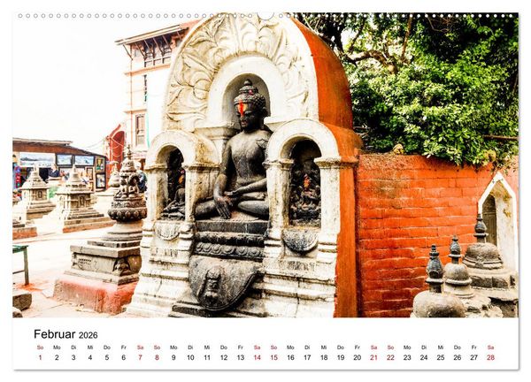 Produktbild: Impressionen aus Kathmandu (Wandkalender 2026 DIN A2 quer), CALVENDO Monatskalender