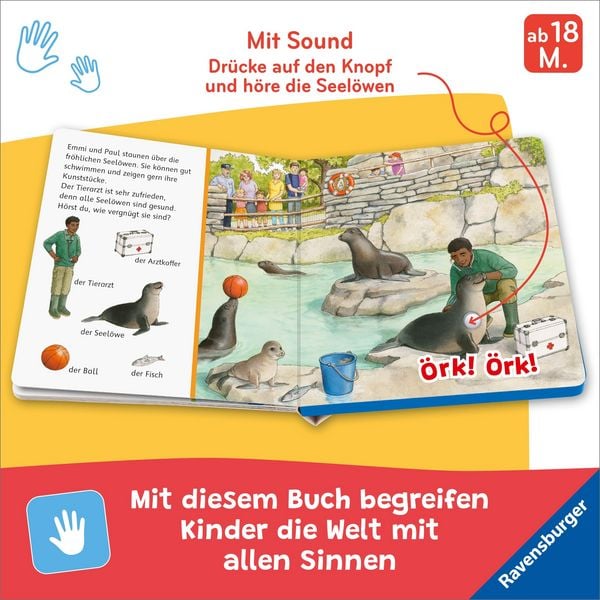 Produktbild: H&ouml;r mal hin - Sachen suchen, Sachen h&ouml;ren: Im Zoo