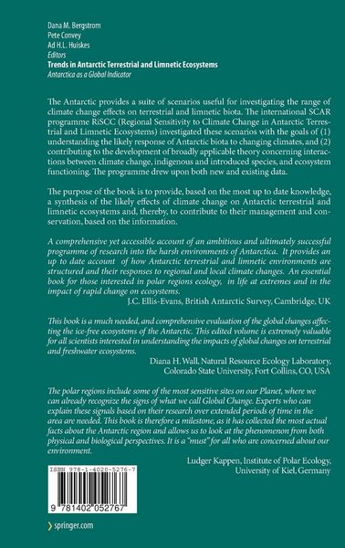 Produktbild: Trends in Antarctic Terrestrial and Limnetic Ecosystems