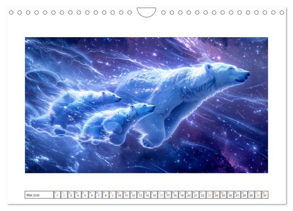 Produktbild: Tiere im Weltraum (Wandkalender 2026 DIN A4 quer), CALVENDO Monatskalender