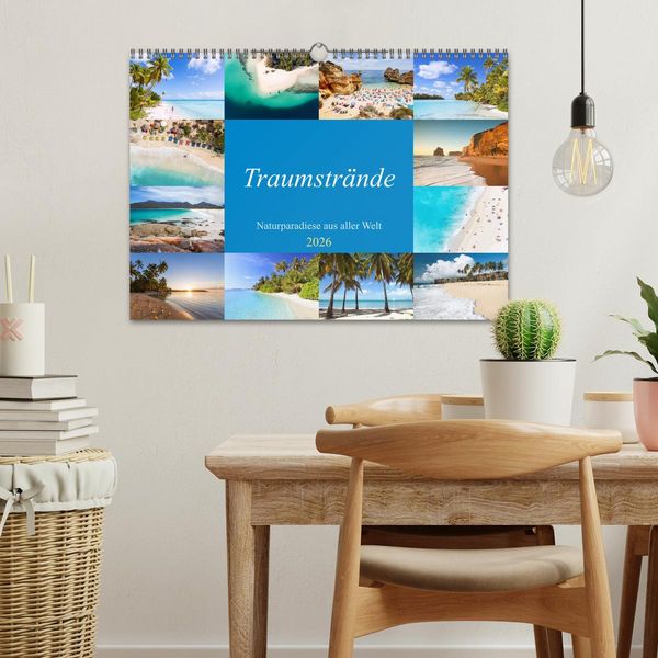 Produktbild: Traumstr&auml;nde - Naturparadiese aus aller Welt (Wandkalender 2026 DIN A3 quer), CALVENDO Monatskalender