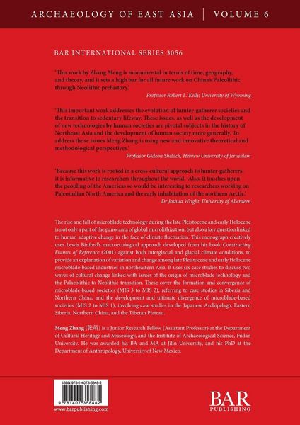 Produktbild: Late Pleistocene and Early Holocene Microblade-based Industries in Northeastern Asia